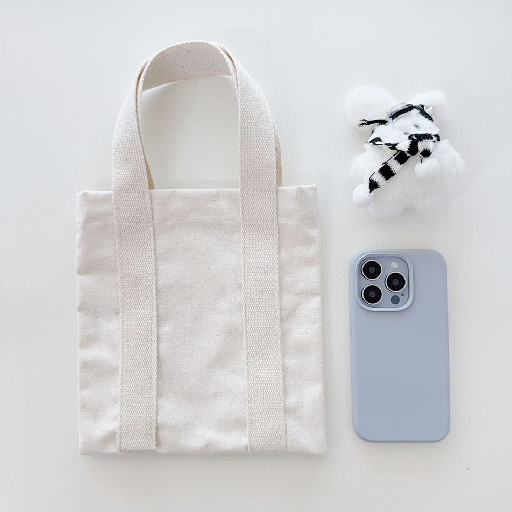 미니토트백 텀블러백 소지품수납 무지 미니손가방 아이보리