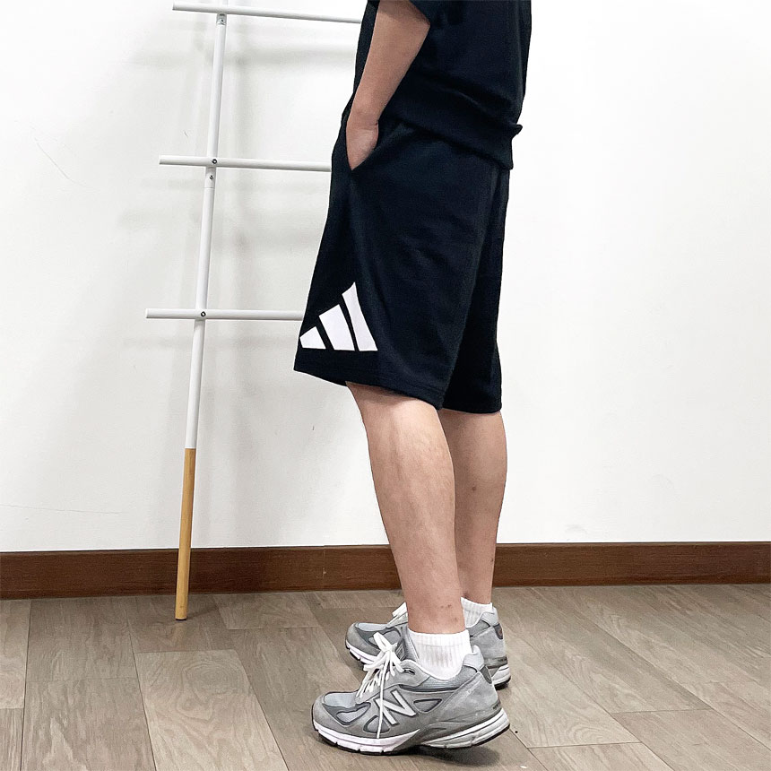 아디다스 에센셜 빅로고 5부 프렌치테리 남자 헬스 트레이닝 반바지 JE8956 - 상세 이미지 5