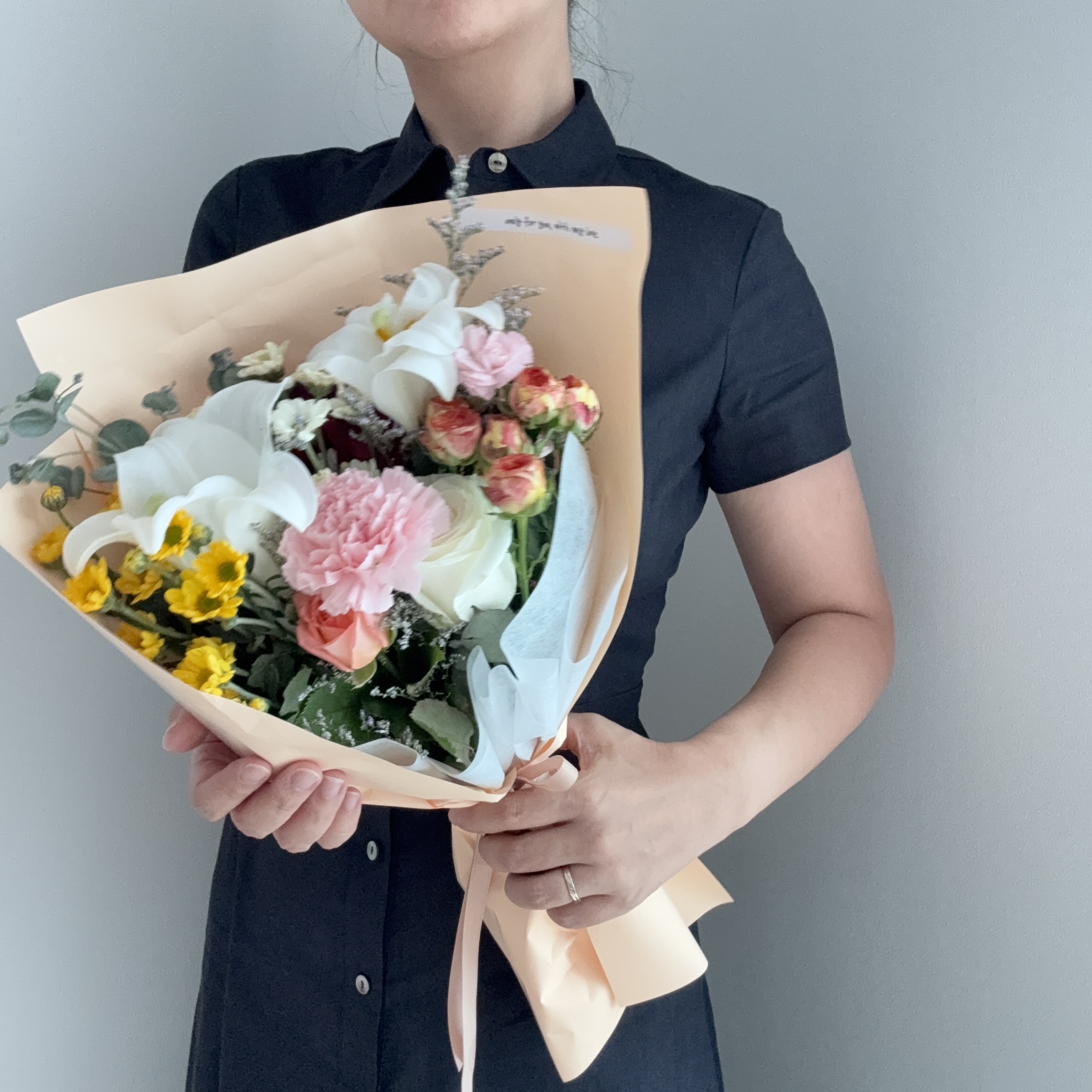 플로웍스 계절 랜덤 꽃다발 상견례 축하 프로포즈 아내 꽃다발 싼곳 생화 택배 - 상세 이미지 5