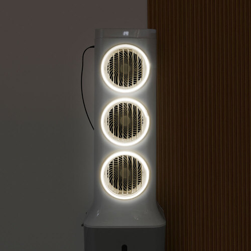 대형 에어쿨러 냉풍기 사무실 거실 식당용 저소음 기화식 냉풍기