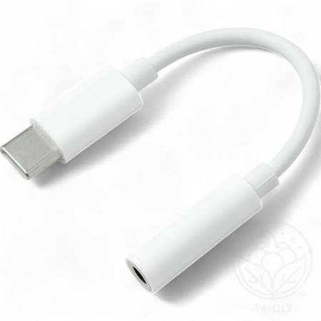 봄봄이네 협력사 파샐리 노트북이어폰젠더 C타입 3.5mm 변환 젠더 화이트