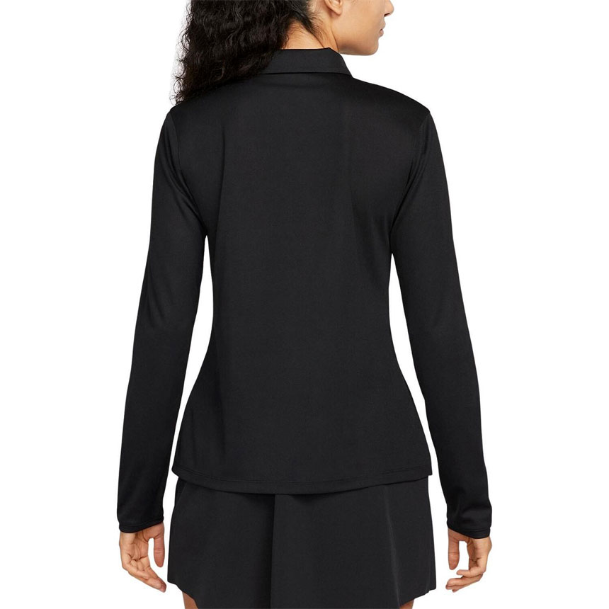 [오늘출발] 나이키 골프 드라이핏 빅토리 여성 롱슬리브 폴로 티셔츠 블랙, M - 상세 이미지 3