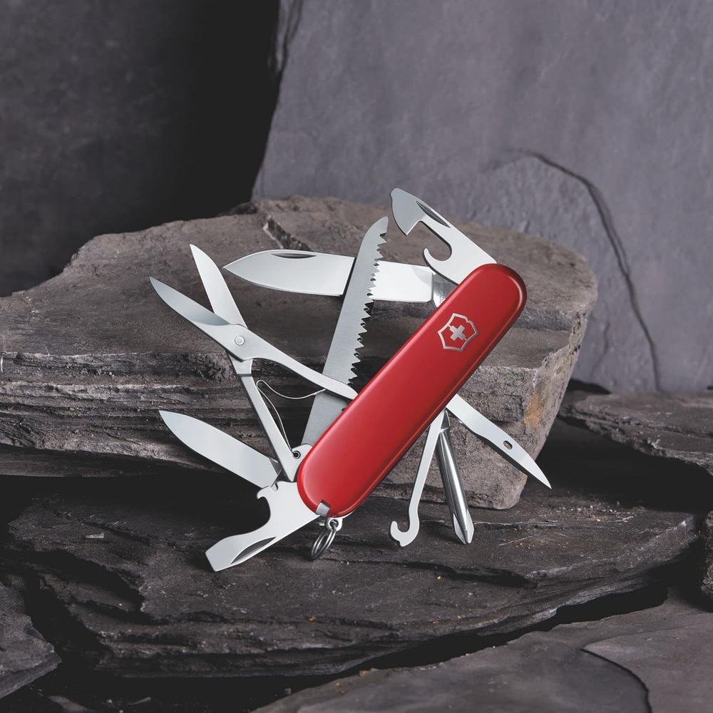 Victorinox 멀티툴 군용 나이프 레드 15 기능 맥가이버 캠핑용품 병따개 다용도칼 - 상세 이미지 2
