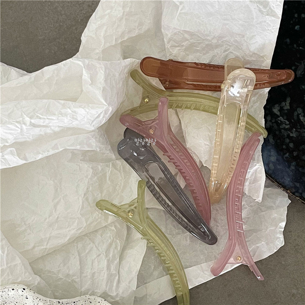 투명 앞머리 헤어핀 헤어고정핀 옆머리삔 미용실 집게핀 이미지 8