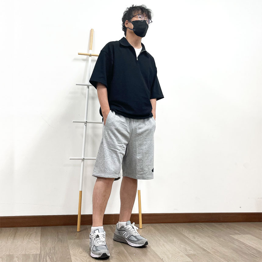 [오늘출발] 아디다스 라운드 플리스 트레이닝 와이드 버뮤다 팬츠 반바지 그레이(JE8957), XL - 상세 이미지 2