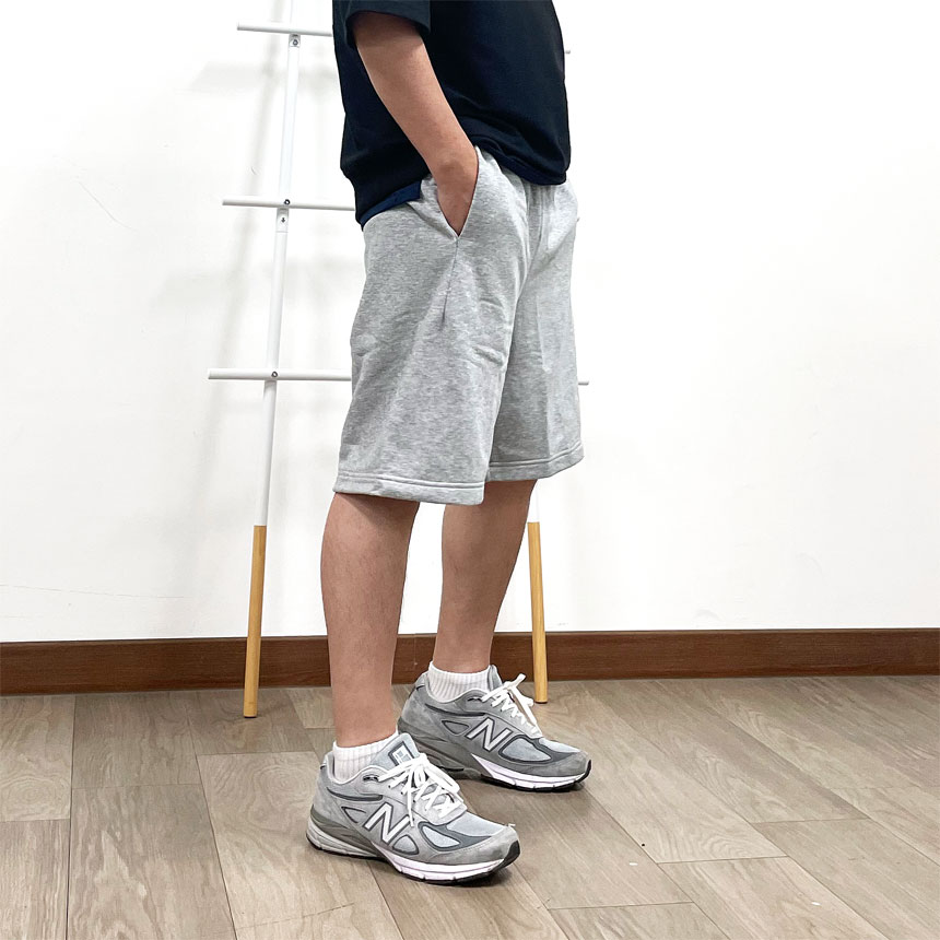 [오늘출발] 아디다스 라운드 플리스 트레이닝 와이드 버뮤다 팬츠 반바지 그레이(JE8957), XL - 상세 이미지 4