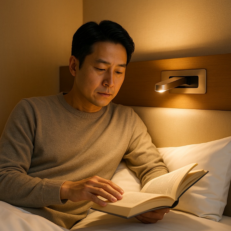 도서관 독서등 램프 호텔 침대 헤드 무드등 조명 인테리어 매립 벽등 - 상품 이미지