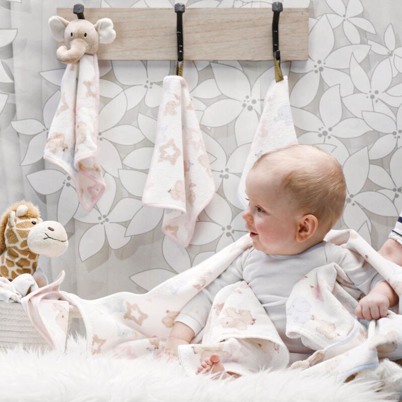 훼이라 타라 영유아용 예쁜 턱받이 로즈 25x30cm 독일직수입 부드러운 프리미엄수건 선물