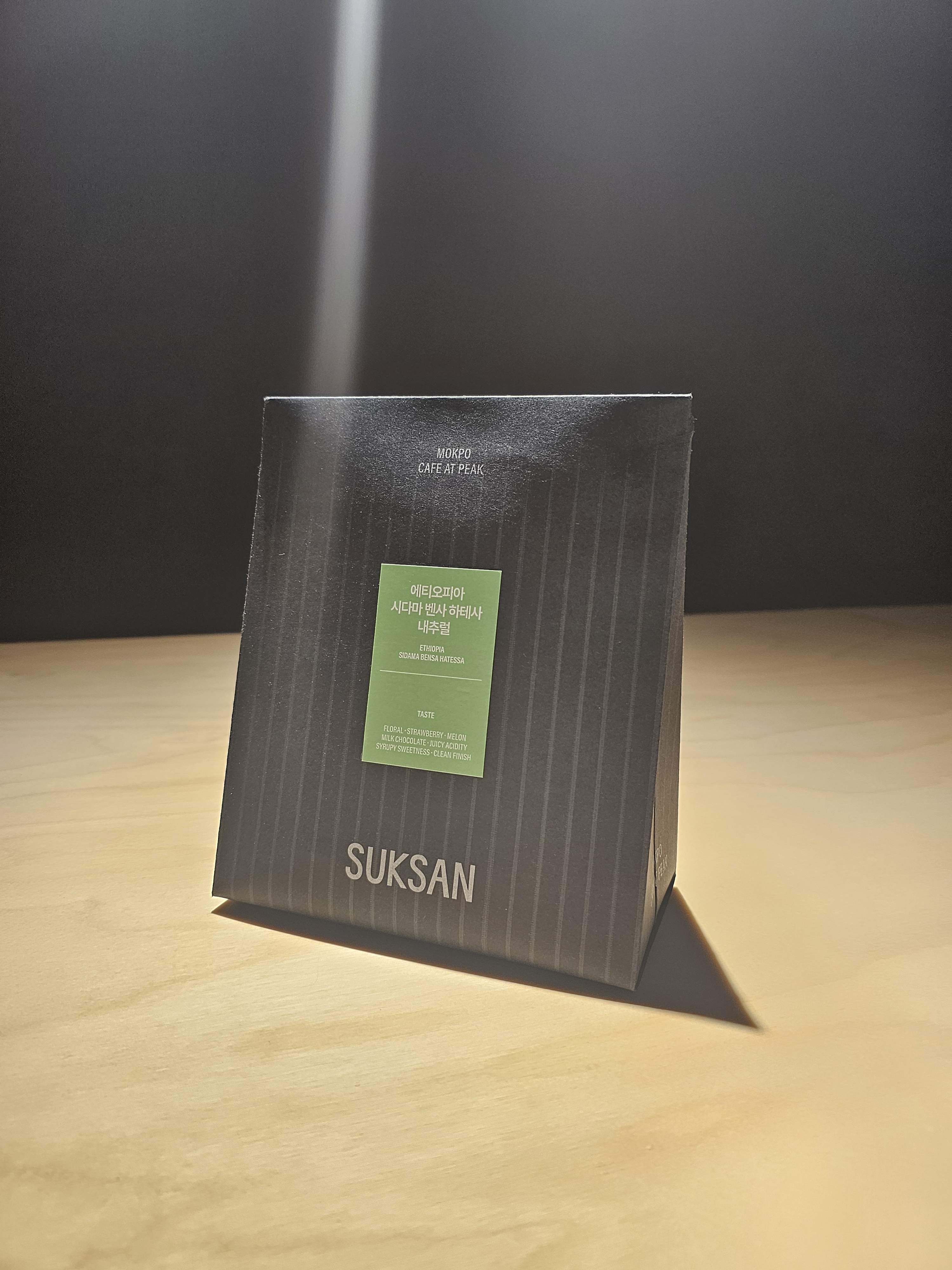 SUKSAN COFFEE 석산카페 에티오피아 시다마 벤사 하테사 네추럴 200g 홀빈 원두