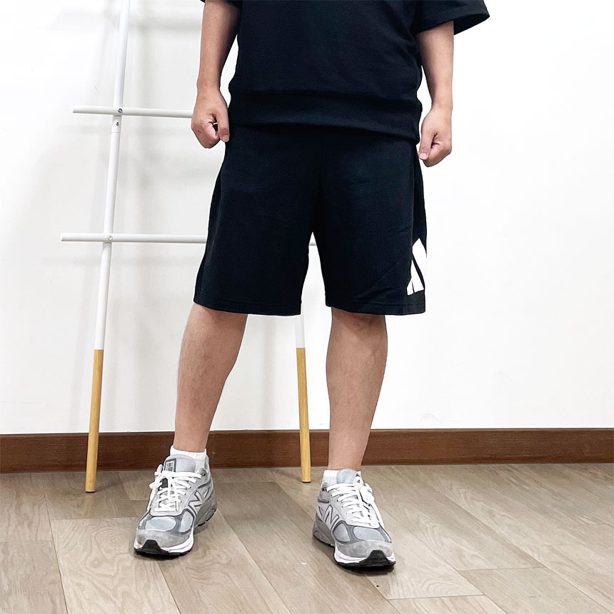 [오늘출발] 아디다스 라운드 플리스 트레이닝 와이드 버뮤다 팬츠 반바지 블랙(JE8956), S - 상세 이미지 4