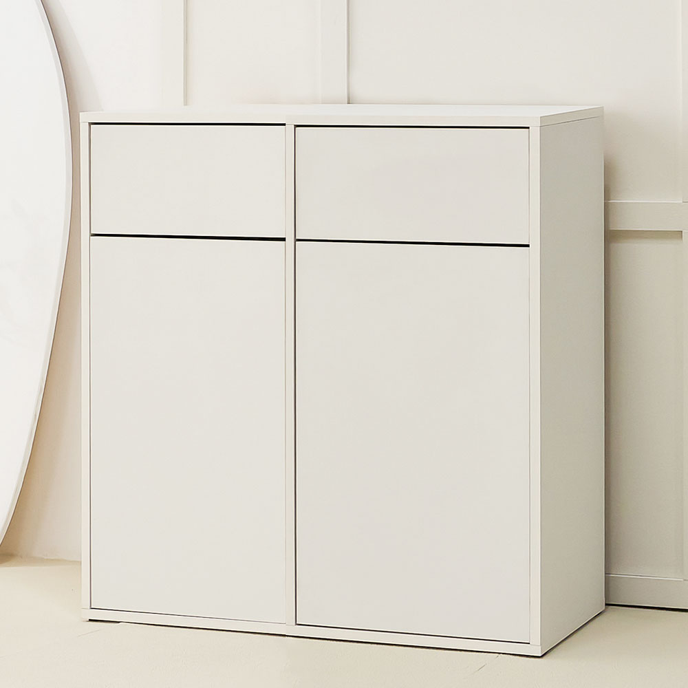 이지 슬림 재활용 분리수거함 수납장 2칸 800 가정용 업소용 쓰레기통