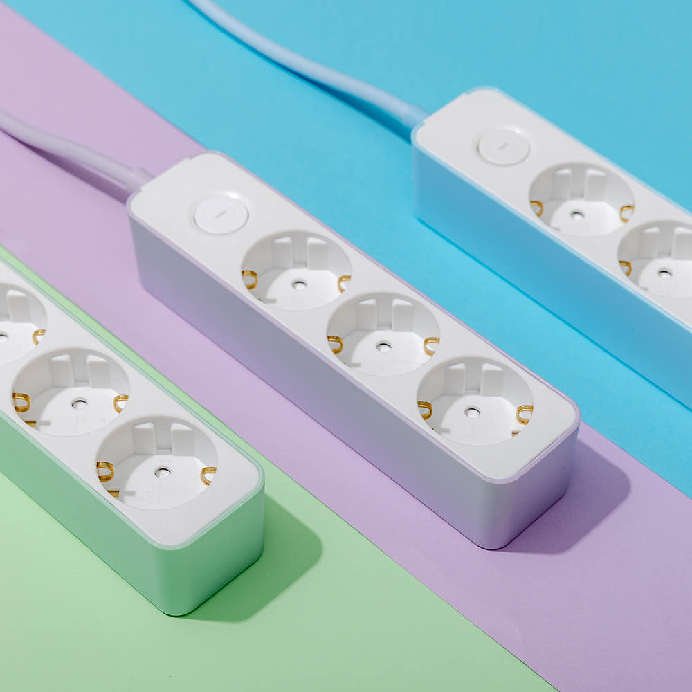 러그박스 틈새 멀티탭 퍼플
