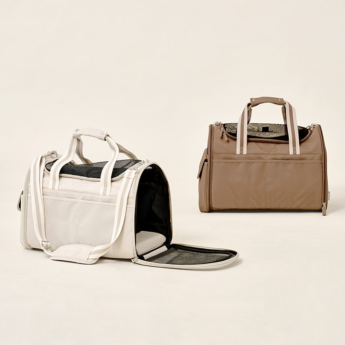 울리 3면 개방  숨쉬는 강아지가방 접이식 이동가방