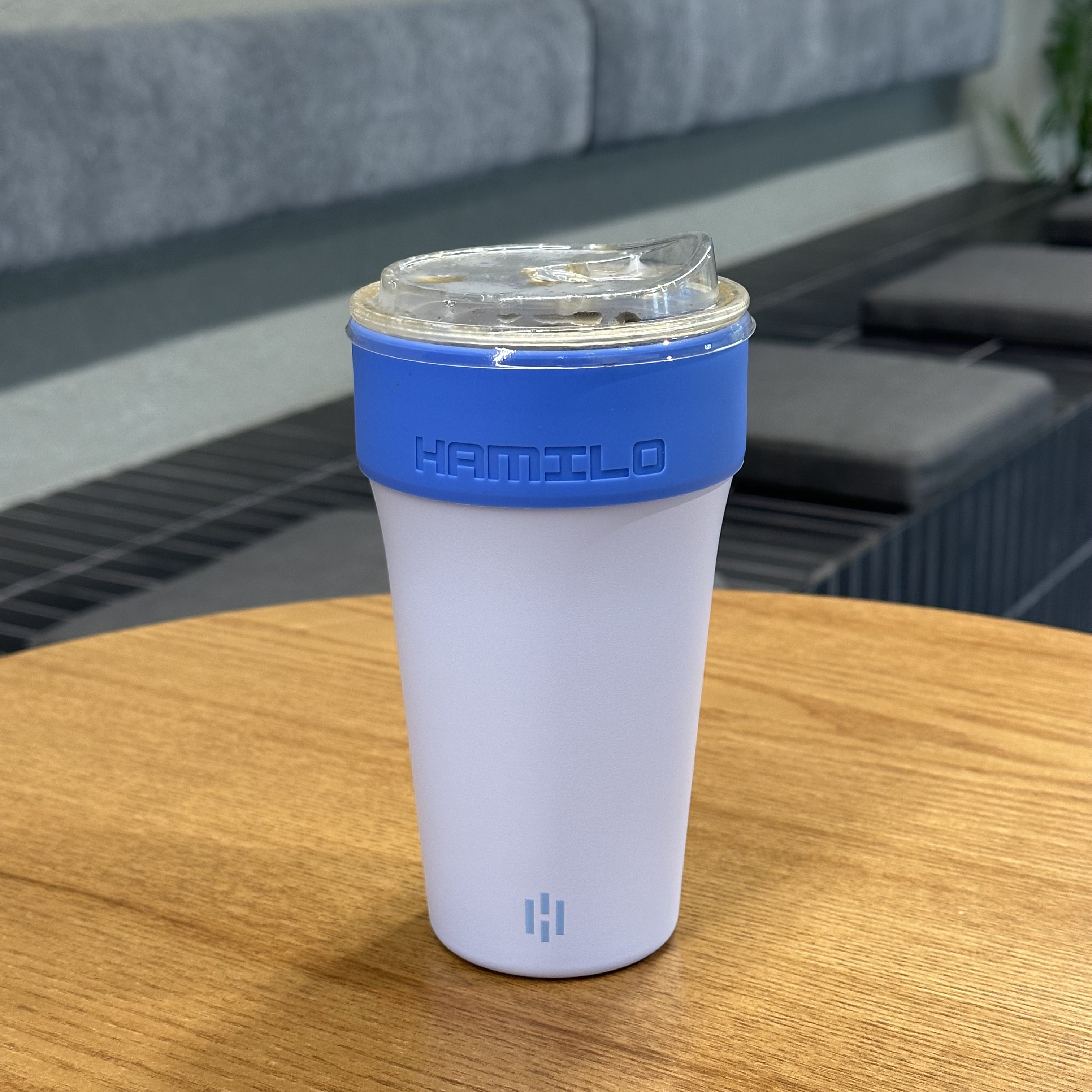 해밀로 핏락 밀폐형 소형 텀블러 얼죽아 스텐 보온 보냉 355ml, 스카이블루, 1개 - 상세 이미지 2