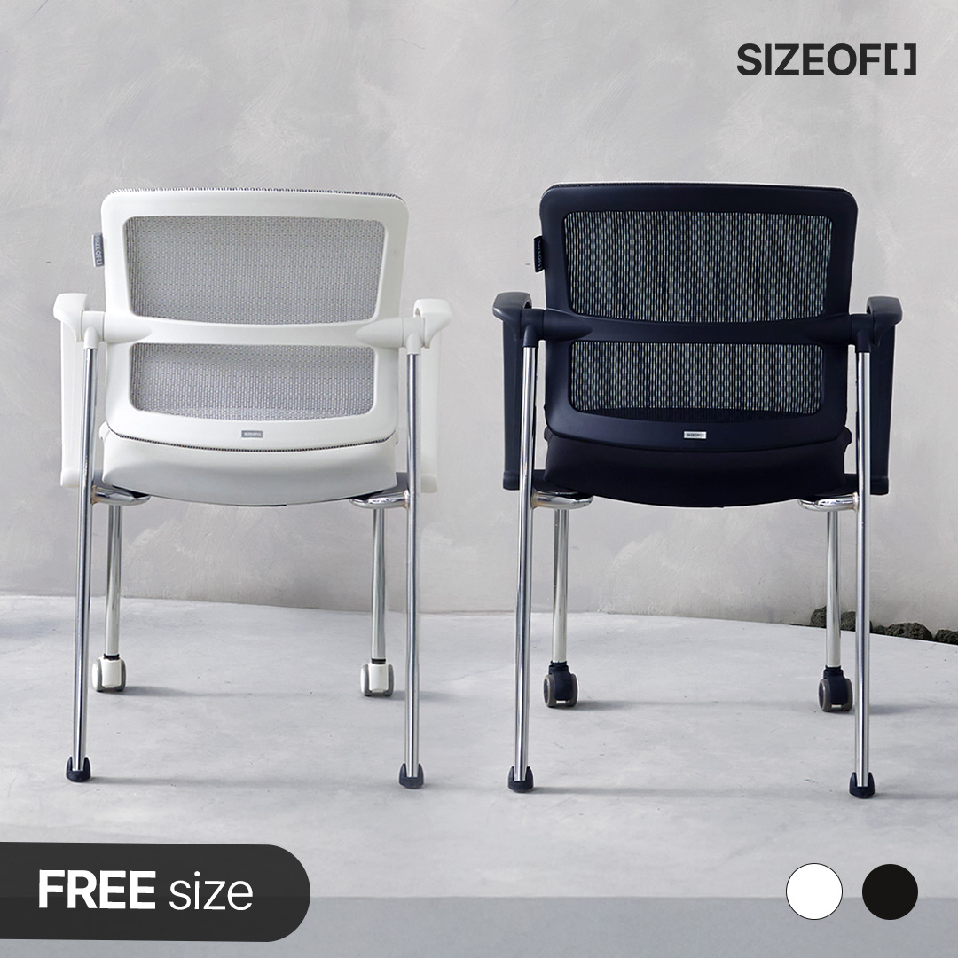 사이즈오브체어 몰입 스틸 스터디 독서실 자세교정 학생 공부 책상 사무실 의자