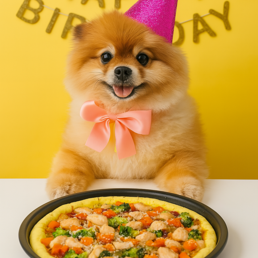 강아지 피자 수제 간식 고구마 멍피자 고구마 닭가슴살 생일상 생일간식 쿠키 2p - 상세 이미지 3