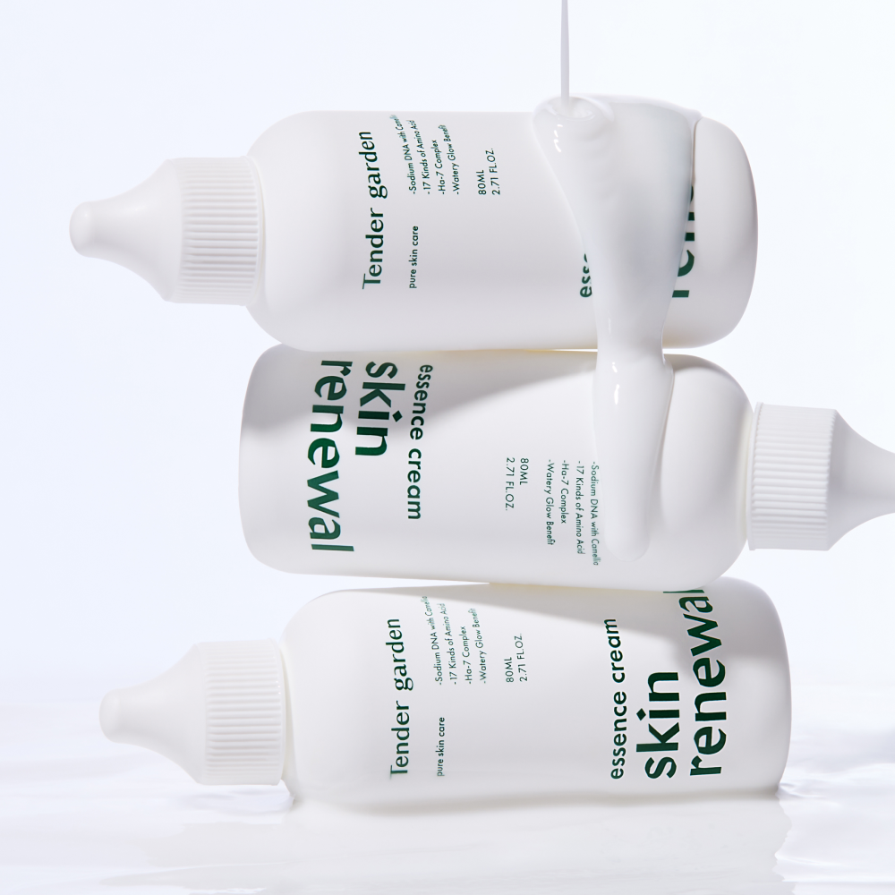 텐더가든 스킨리뉴얼 에센스크림 80ml 물톡스 물광피부 화잘먹 PDRN 엑소좀 베이비콜라겐 - 상세 이미지 4