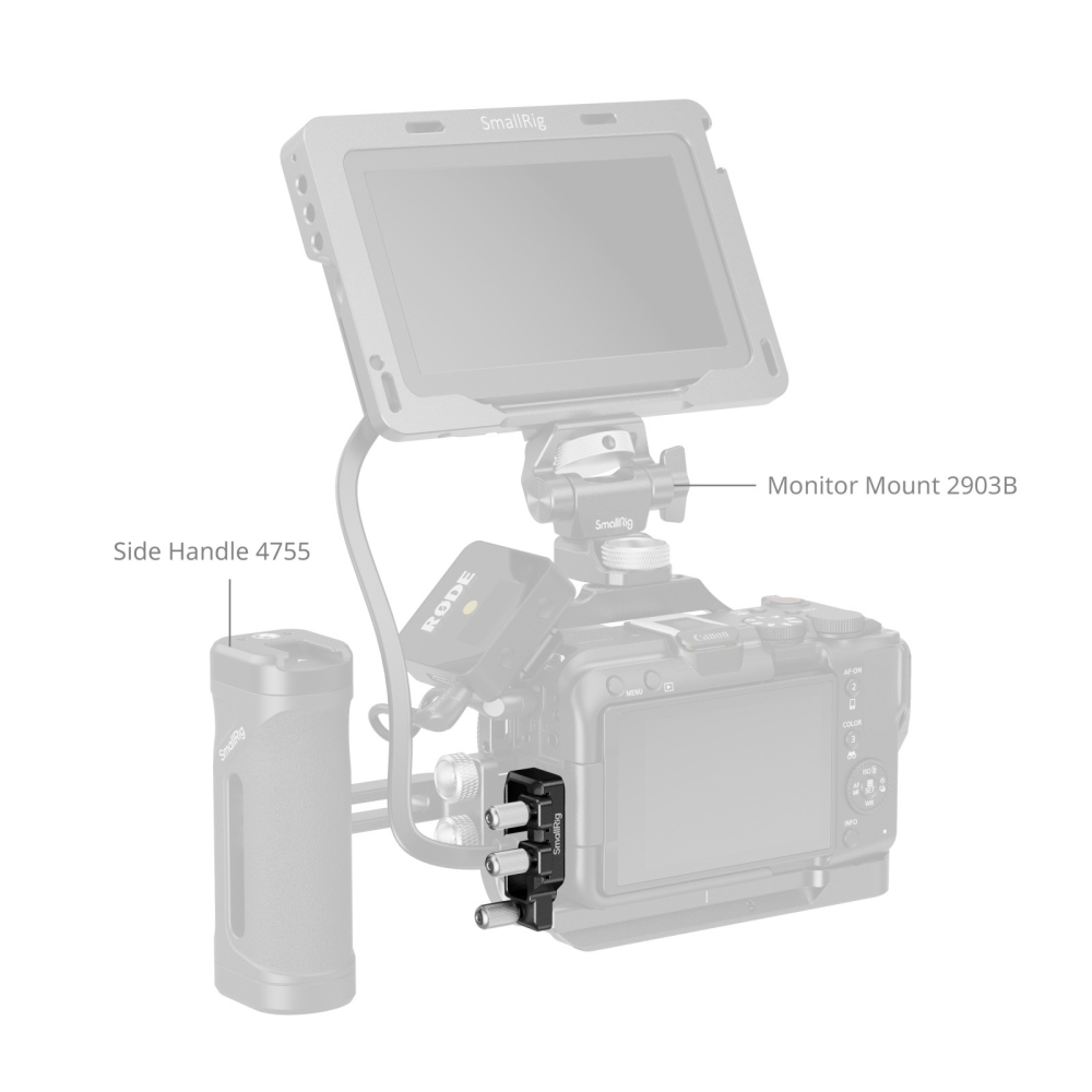 스몰리그 캐논 EOS R50 V 케이지 전용 HDMI & USB-C 케이블 클램프 5534 - 상세 이미지 3