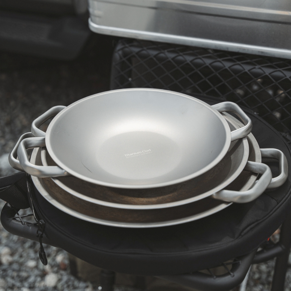 클래딘 리얼 티타늄 캠핑 그리들 28cm