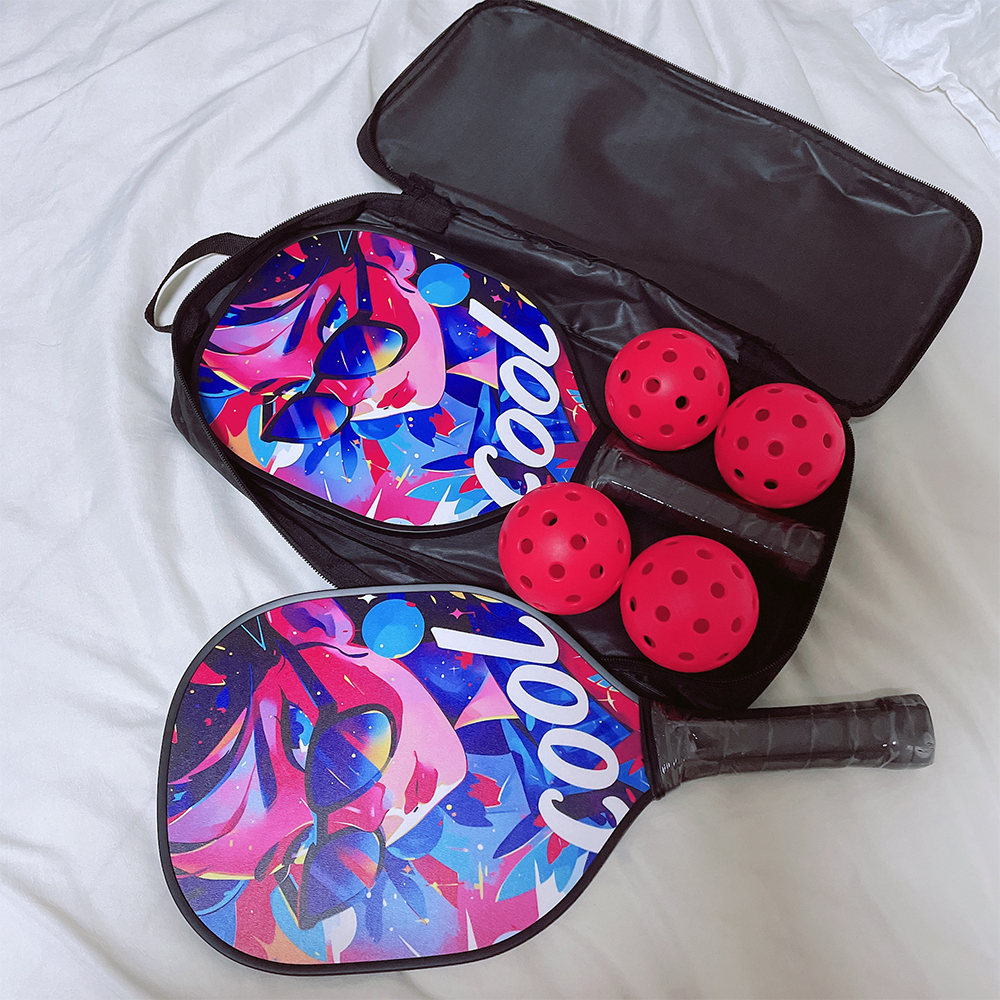 피클볼라켓 패들 세트 뉴스포츠 pickleball 안경소녀 입문용 초보자용 2인용 - 상품 이미지