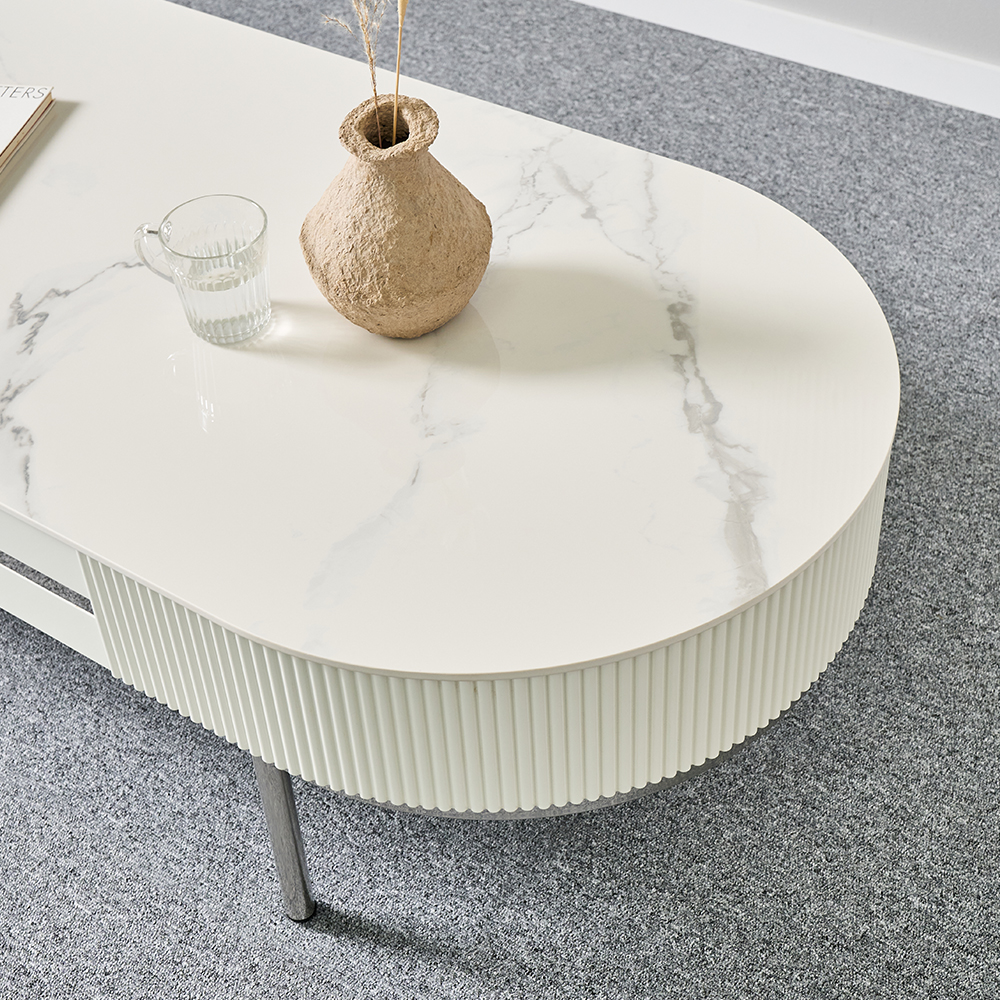 헤펜 1350 인테리어 좌식 낮은 커피 소파 세라믹 거실 테이블