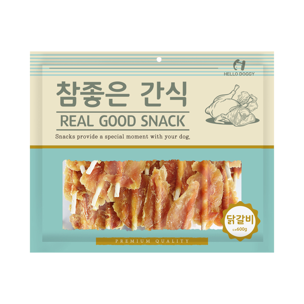 헬로도기 강아지대용량간식 건조 사사미 애견간식 닭갈비, 600g, 1개 - 상품 이미지