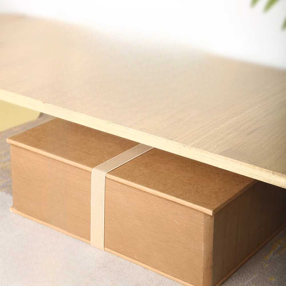 종이 의자 골판지 접이식 친환경 휴대용 임시 좌석 다크브라운 30x100cm(2인용) - 상세 이미지 4