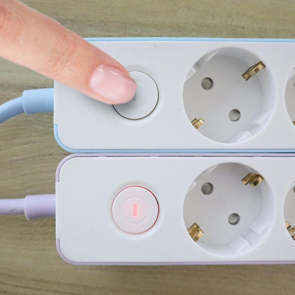 러그박스 틈새 멀티탭 민트