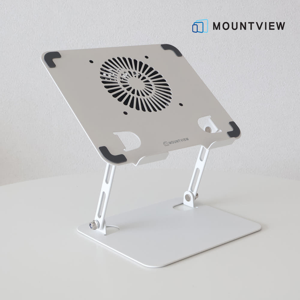 마운트뷰 높이조절 접이식 책상 노트북 거치대 게이밍 노트북 쿨러 받침대 쿨링패드 스탠드 맥북