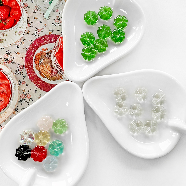 (20p) 10mm 네잎클로버 행운 합격 비즈 팔찌비즈 이미지 7