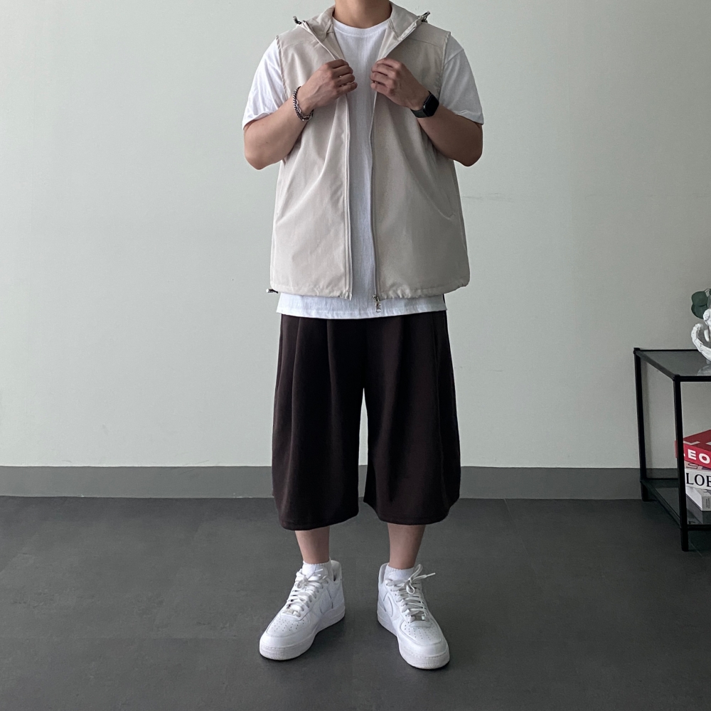 바람막이조끼 후드 나일론조끼 캠핑조끼 - 상세 이미지 5