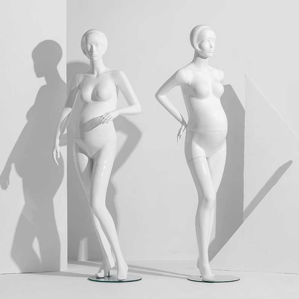 임산부 마네킹 산전복 전시용 의류 디스플레이 토르소 임산부 다리형 - 상품 이미지