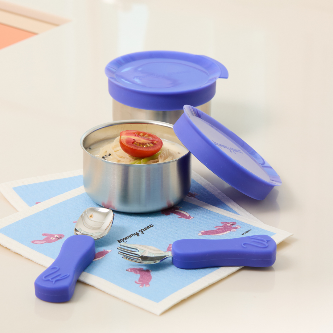 [SET/2종] 마미그래 스텐 멀티볼 2종 세트 이유식용기 밀폐용기 270ml - 상세 이미지 3