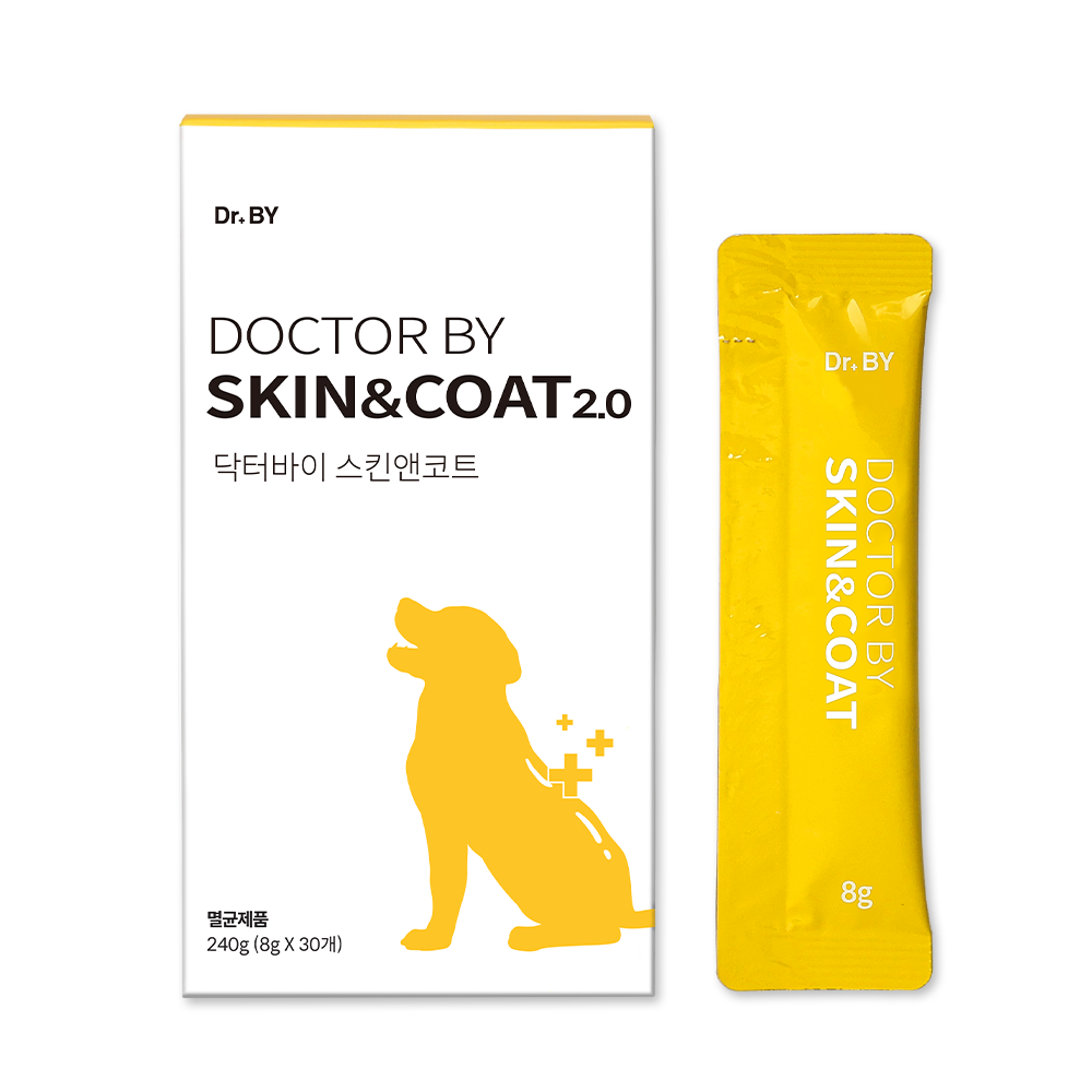 닥터바이 스킨앤코트 강아지 피부 습진 건조 모질 보습 영양제 30개입, 1개