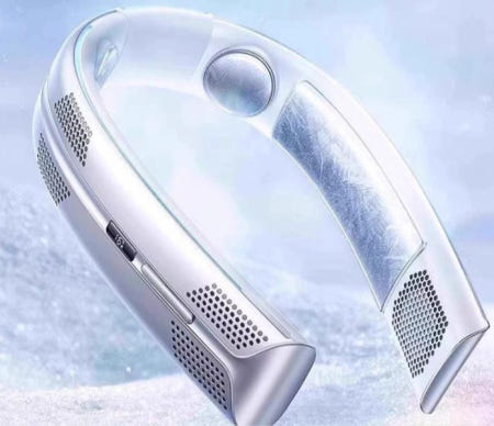 최신형 넥밴드 에어컨 목걸이에어컨 온풍기 목선풍기 휴대용 목걸이 아이스