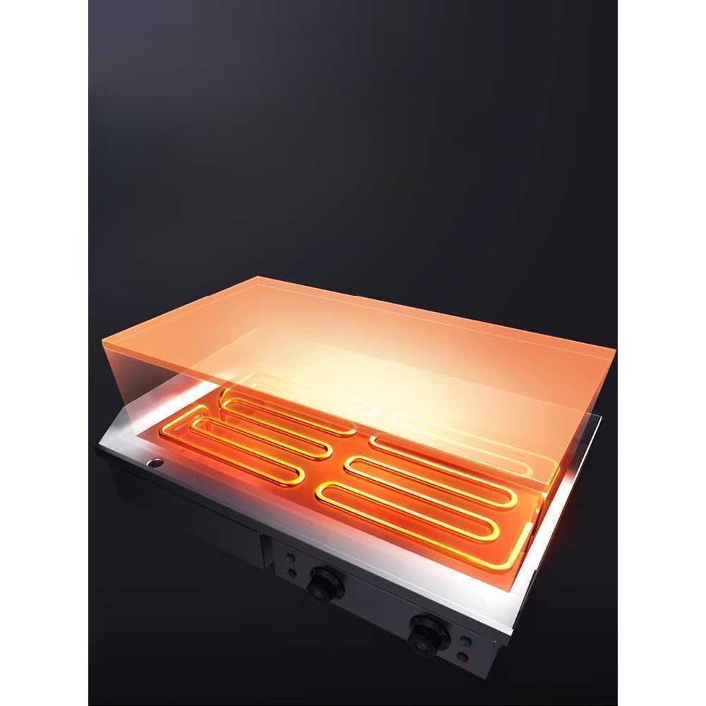 스테인리스 전기 척ㄹ판 그릴 업소용 고기 푸드트럭 EG-818D 단일온도 (10mm) - 상세 이미지 5