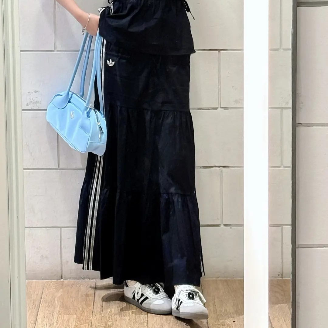 아디다스 OG 네트 리본드 맥시 스커트 W 블랙 KC0767 - 상세 이미지 4