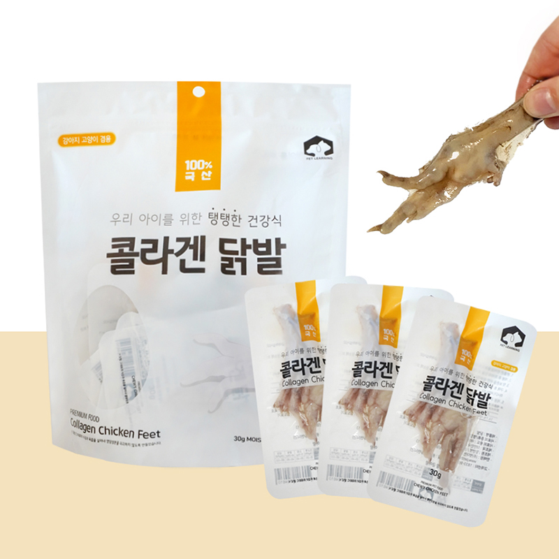 펫러닝 국내산 강아지수제간식 다이어트 보양식 콜라겐닭발, 360g, 1개 - 상세 이미지 3