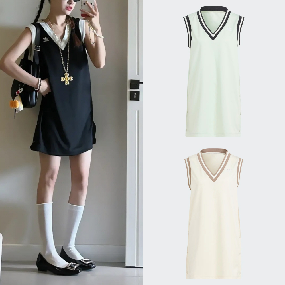 아디다스 OG 2WAY 브이넥 슬리브리스 OPS W 3color 블랙 화이트 민트 - 상품 이미지