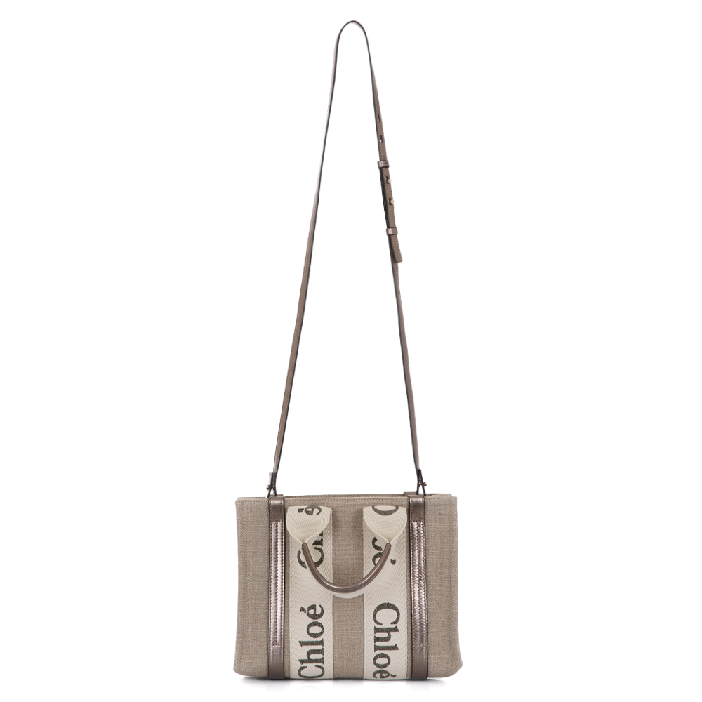 끌로에 우디 스몰 토트백 CHC25SS397O81 074 (2025 S/S) - 상세 이미지 4
