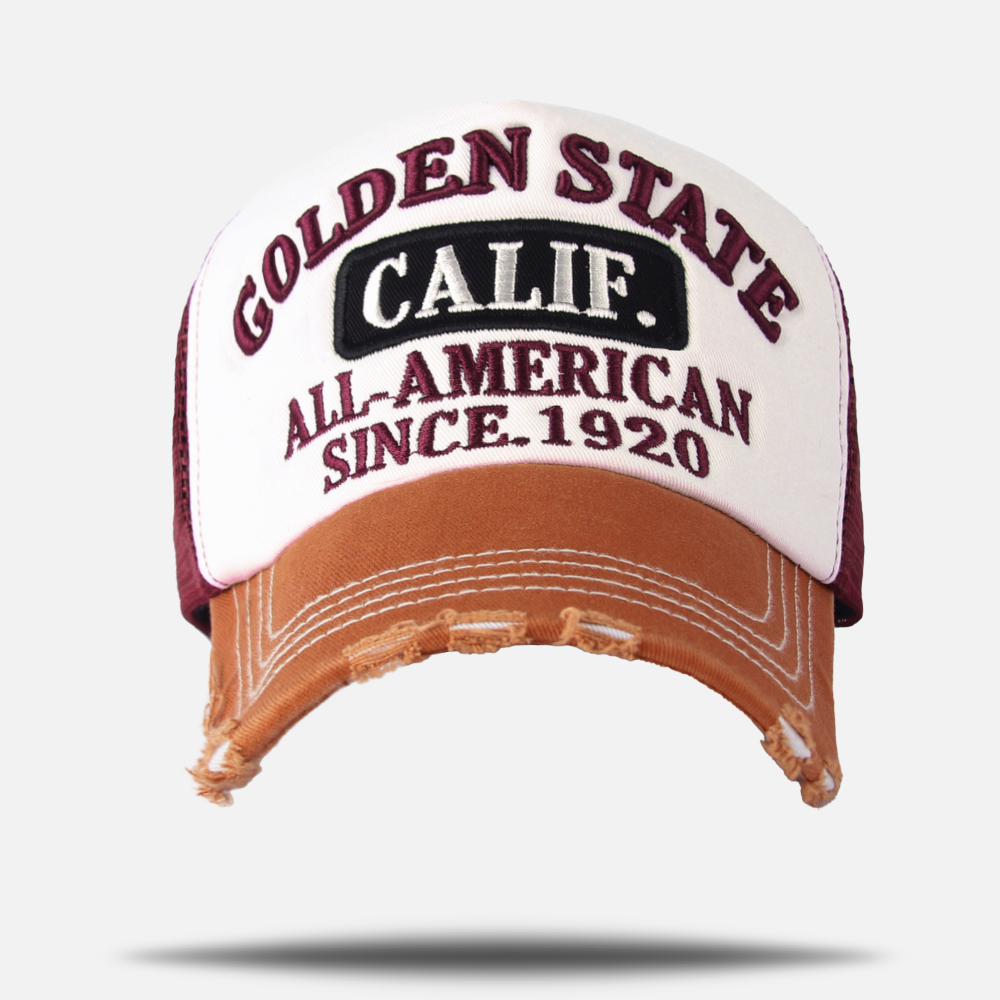 국내제작 메시캡 모자 GOLDEN STATE CALIF 메쉬캡 시원한 야구 모자 - 상세 이미지 2