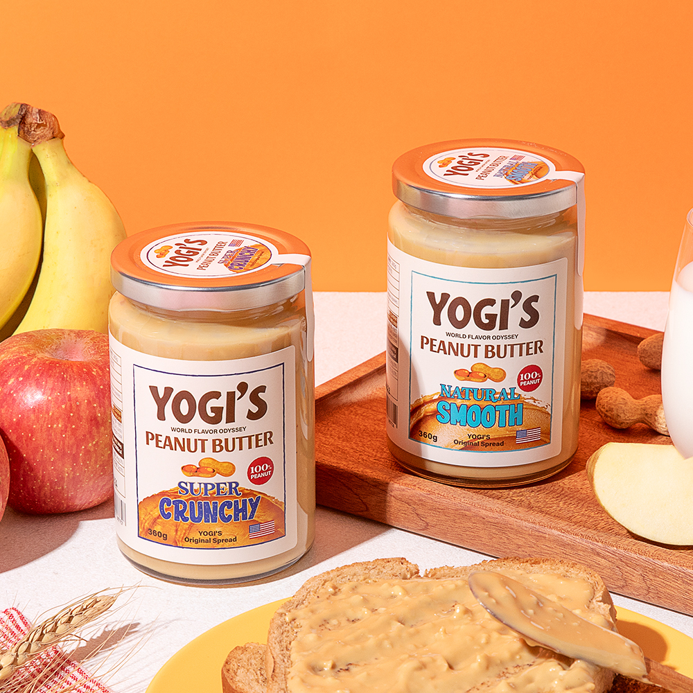 요기스 100% 무첨가 무가당 Non-GMO 땅콩버터 땅콩잼 360g 하이올레익 피넛버터