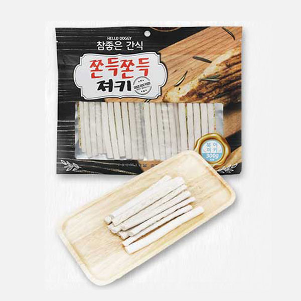 헬로도기 쫀득져키 대용량강아지간식 애견 건조간식 소고기져키, 300g, 1개 - 상세 이미지 3