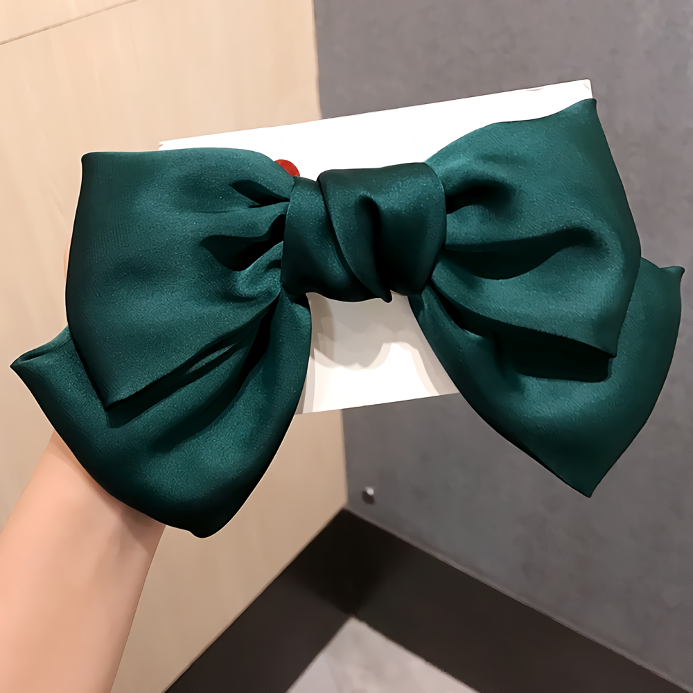 오와이앤 머리핀 실크 리본 자동핀 이미지 7