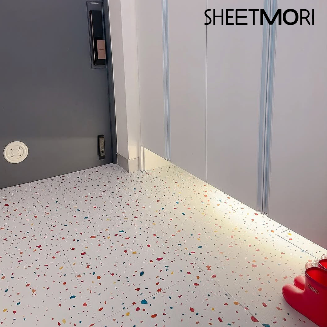 시트몰이 비접착식 데코타일 현관 바닥 베란다 타일 455x455x2mm, 캔디 팝, 16장