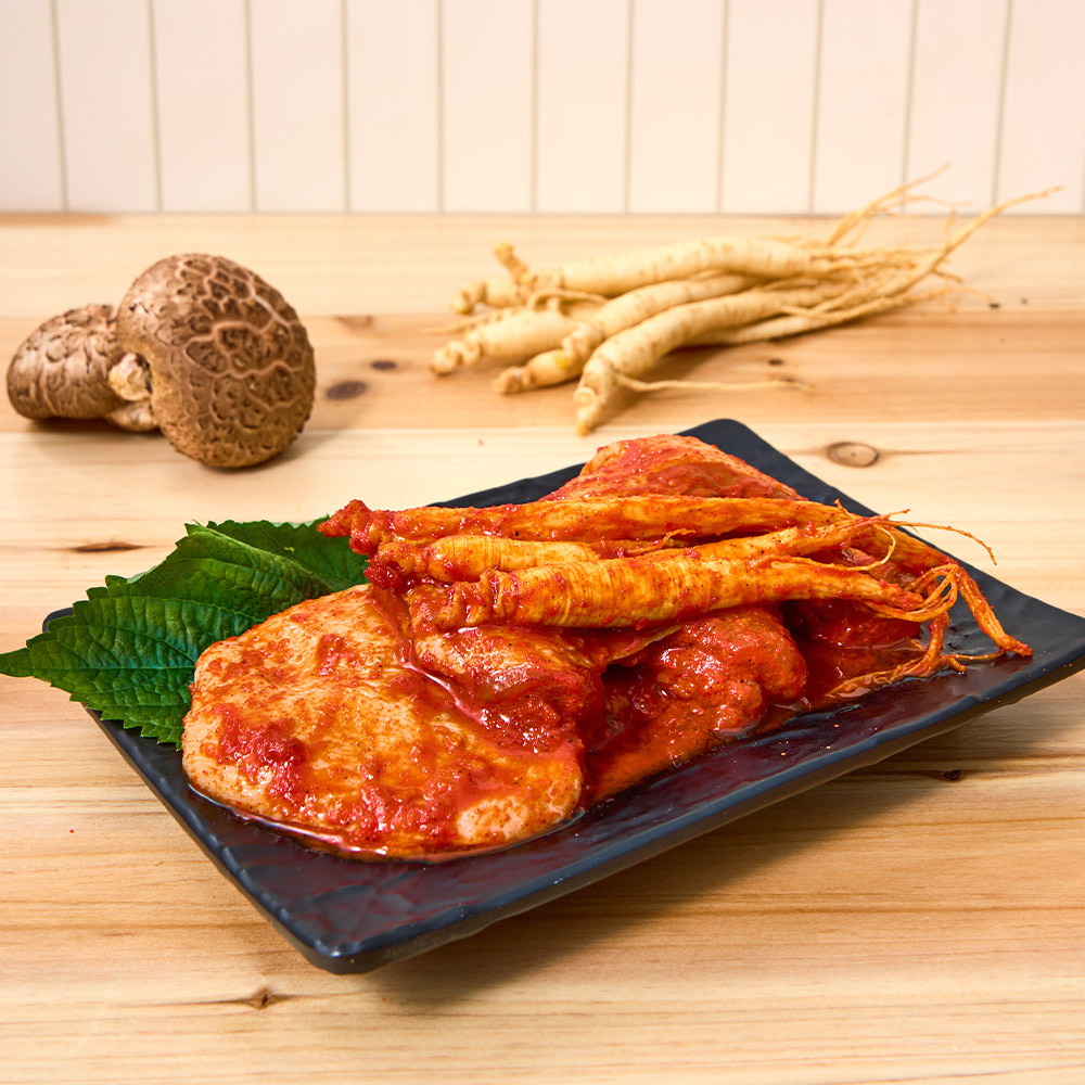 춘천 인삼 닭갈비 1kg (국산 닭다리살, 국산고춧가루인삼생강마늘양파) - 상세 이미지 2