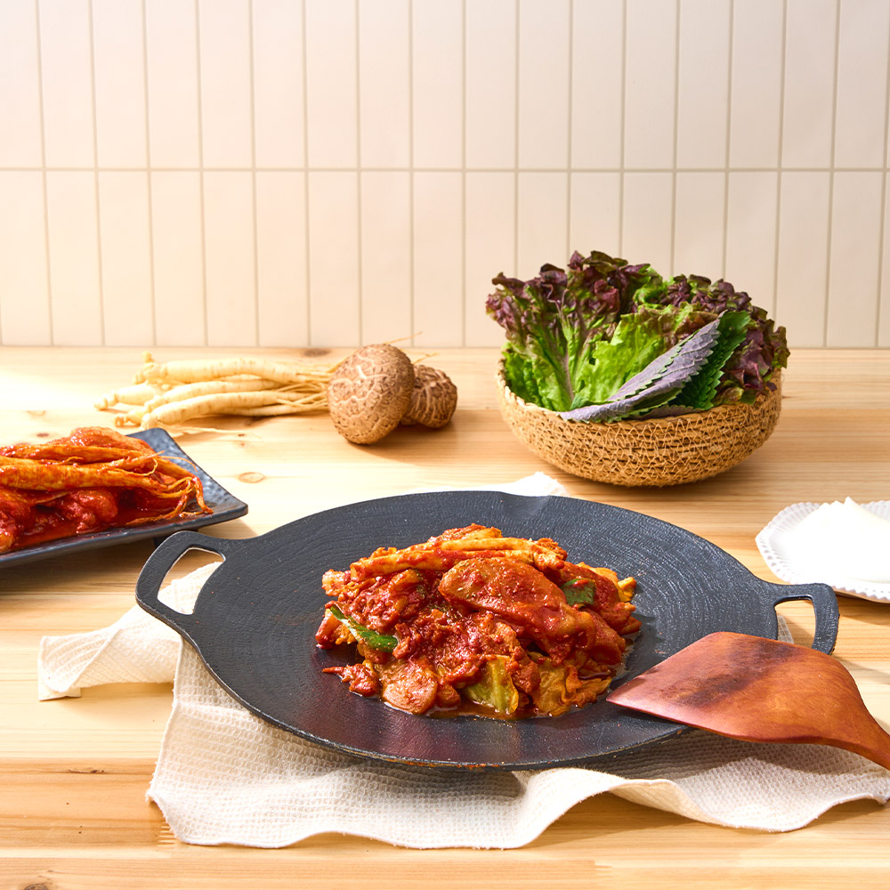춘천 인삼 닭갈비 1kg (국산 닭다리살, 국산고춧가루인삼생강마늘양파) - 상세 이미지 3
