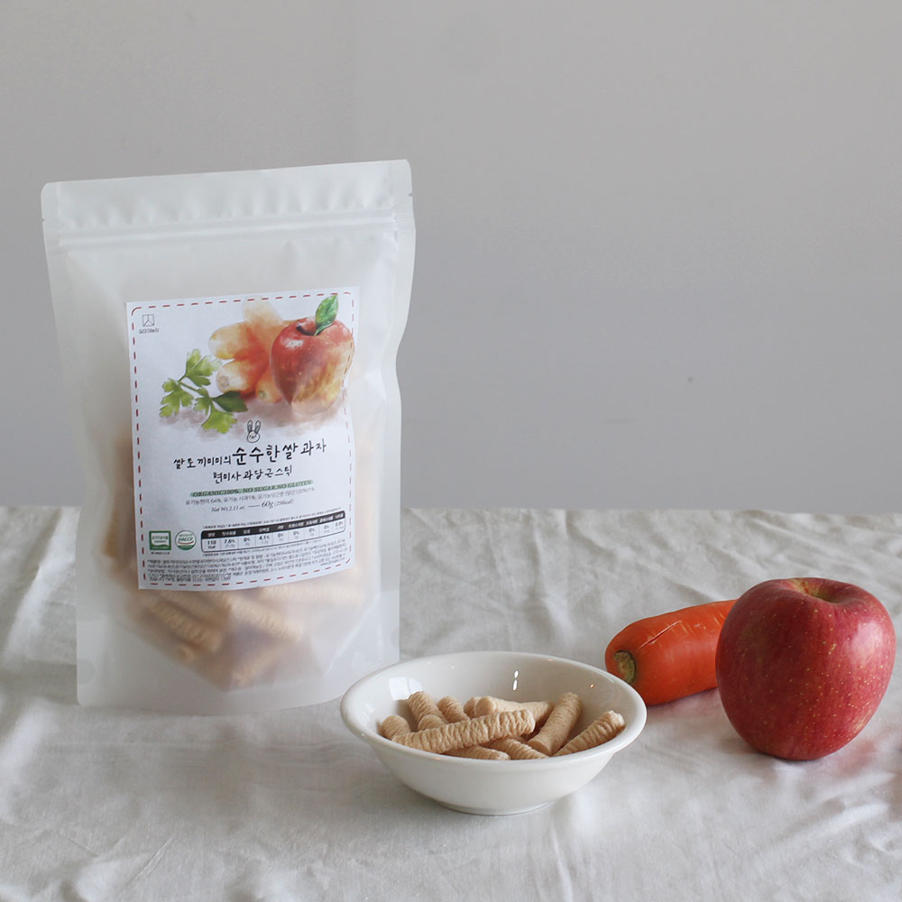 국내산 유기농 쌀과자 백미 시리얼 120g 외 11종 질마재농장 아기과자 떡뻥