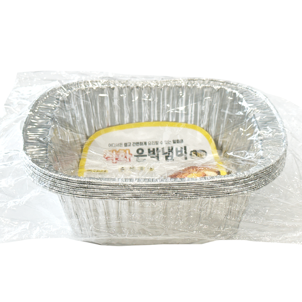 은박 라면용기 일회용냄비 은박냄비 직화 5개입 - 상품 이미지
