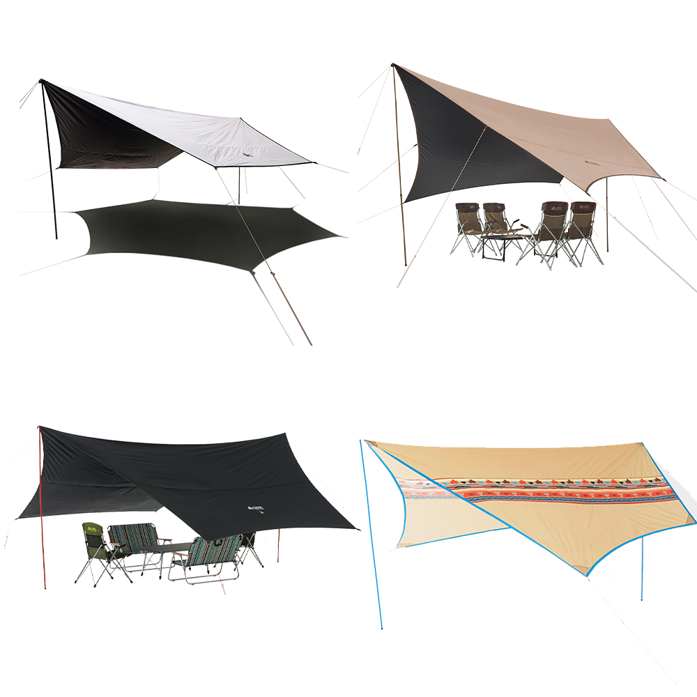 캠핑 헥사타프 블랙코팅 대형 와이드 그늘막 어닝 쉘터 피크닉 차박 장박 천막